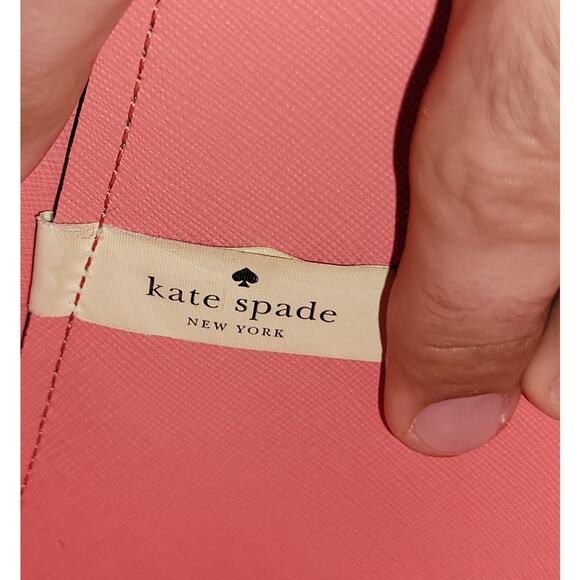 Kate Spade Bag New York Leonard Street Mariel Bucket Shoulder Purse Brown Blush - Picture 10 of 12